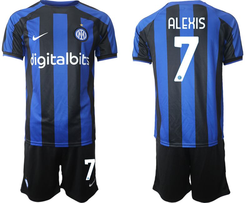 Men 2022-2023 Club Inter Milan home blue #7 Soccer Jersey